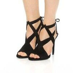 Kendall + Kylie Black Suede Heel